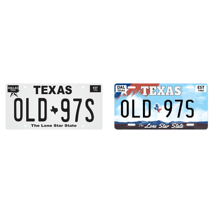 Old 97s Decorative Texas License Plate Bundle