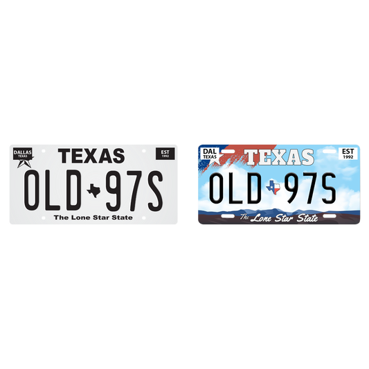 Old 97s Decorative Texas License Plate Bundle
