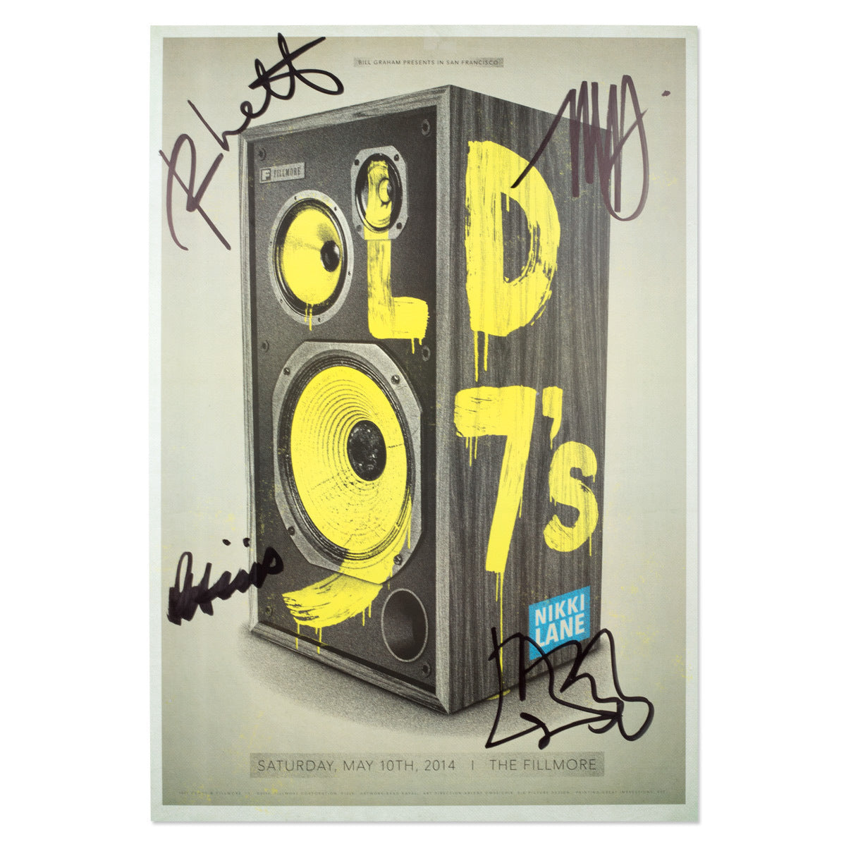 The Fillmore Speaker Signed Poster