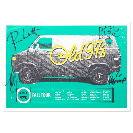 Old 97's Fall 2015 Signed Tour Poster