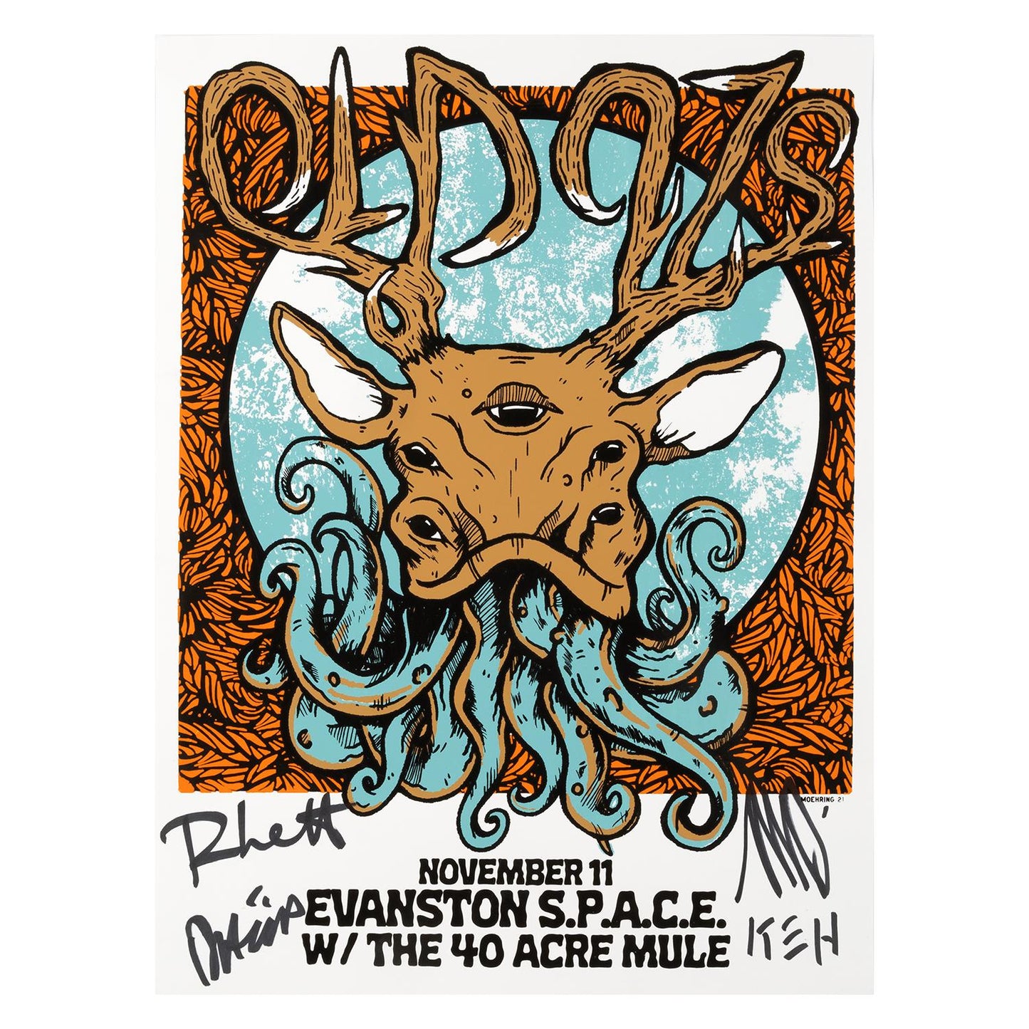 Old 97's - November 11 Evanston S.P.A.C.E. Poster (Signed)