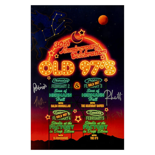 Old 97's - 30th Anniversary Celebration Poster (Signed)