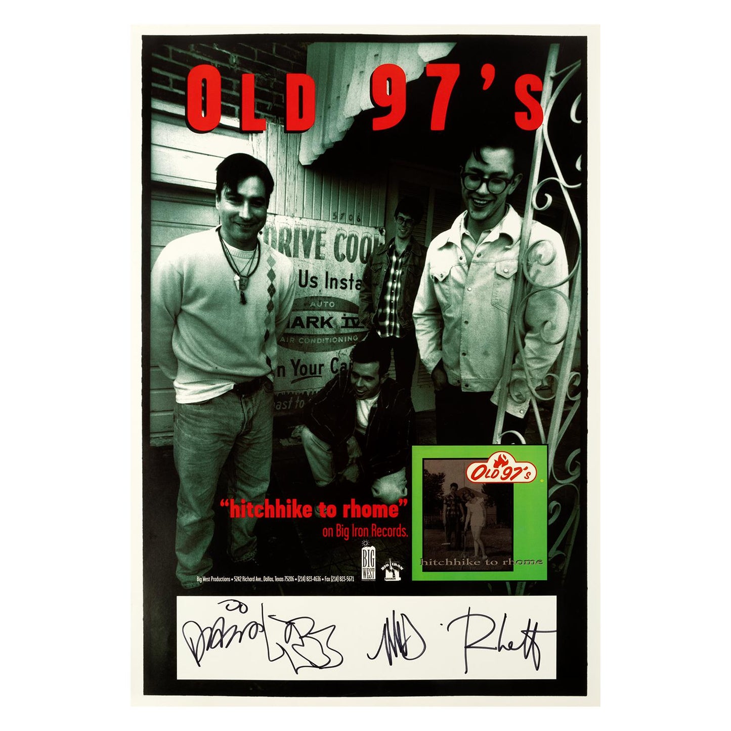 Old 97's - "Hitchhike to Rhome" Poster (Signed)