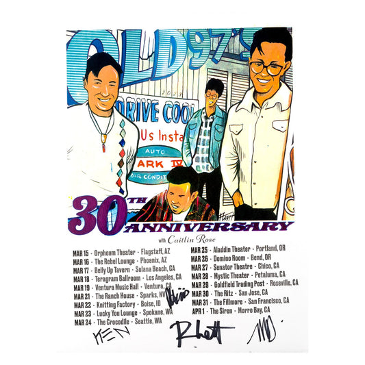 Old 97's - 30th Anniversary with Caitlin Rose Poster (Signed)