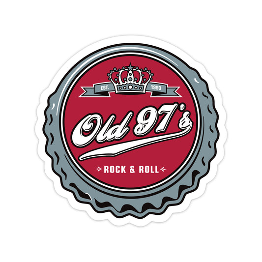 Bottle Cap Sticker - Red